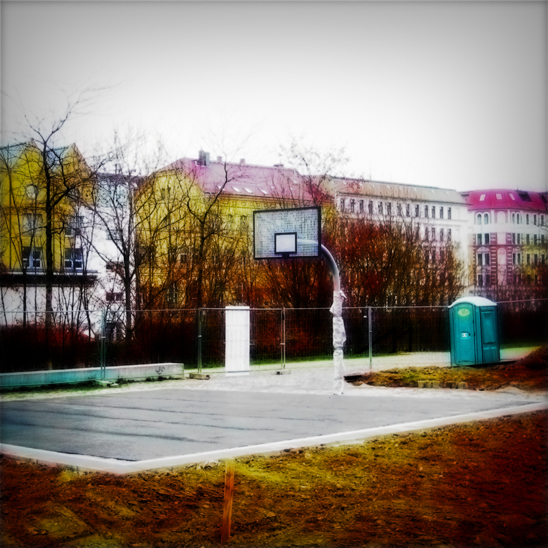 Bild Basketballkorb Plagwitz Industriestraße